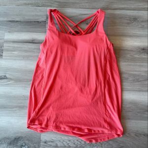 Lululemon 10 Orange Free To Be Wild Tank